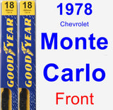 Front Wiper Blade Pack for 1978 Chevrolet Monte Carlo - Premium