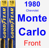 Front Wiper Blade Pack for 1980 Chevrolet Monte Carlo - Premium
