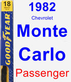 Passenger Wiper Blade for 1982 Chevrolet Monte Carlo - Premium