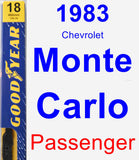 Passenger Wiper Blade for 1983 Chevrolet Monte Carlo - Premium