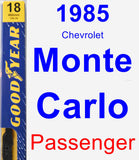 Passenger Wiper Blade for 1985 Chevrolet Monte Carlo - Premium