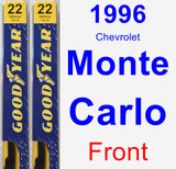Front Wiper Blade Pack for 1996 Chevrolet Monte Carlo - Premium