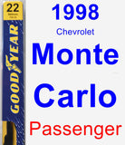 Passenger Wiper Blade for 1998 Chevrolet Monte Carlo - Premium