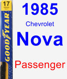 Passenger Wiper Blade for 1985 Chevrolet Nova - Premium