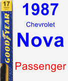 Passenger Wiper Blade for 1987 Chevrolet Nova - Premium