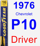 Driver Wiper Blade for 1976 Chevrolet P10 - Premium