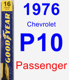 Passenger Wiper Blade for 1976 Chevrolet P10 - Premium