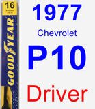 Driver Wiper Blade for 1977 Chevrolet P10 - Premium