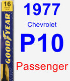 Passenger Wiper Blade for 1977 Chevrolet P10 - Premium