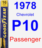 Passenger Wiper Blade for 1978 Chevrolet P10 - Premium
