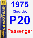 Passenger Wiper Blade for 1975 Chevrolet P20 - Premium