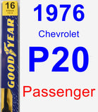 Passenger Wiper Blade for 1976 Chevrolet P20 - Premium