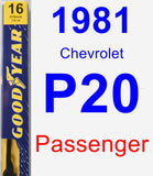 Passenger Wiper Blade for 1981 Chevrolet P20 - Premium