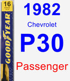 Passenger Wiper Blade for 1982 Chevrolet P30 - Premium