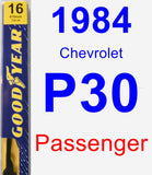 Passenger Wiper Blade for 1984 Chevrolet P30 - Premium