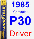 Driver Wiper Blade for 1985 Chevrolet P30 - Premium