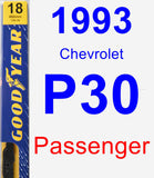 Passenger Wiper Blade for 1993 Chevrolet P30 - Premium