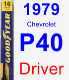 Driver Wiper Blade for 1979 Chevrolet P40 - Premium