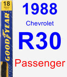 Passenger Wiper Blade for 1988 Chevrolet R30 - Premium