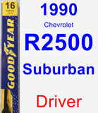 Driver Wiper Blade for 1990 Chevrolet R2500 Suburban - Premium