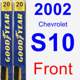 Front Wiper Blade Pack for 2002 Chevrolet S10 - Premium