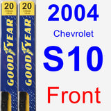 Front Wiper Blade Pack for 2004 Chevrolet S10 - Premium