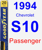 Passenger Wiper Blade for 1994 Chevrolet S10 - Premium