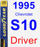 Driver Wiper Blade for 1995 Chevrolet S10 - Premium
