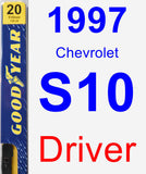 Driver Wiper Blade for 1997 Chevrolet S10 - Premium