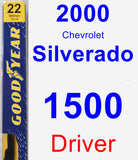 Driver Wiper Blade for 2000 Chevrolet Silverado 1500 - Premium