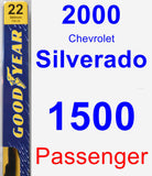 Passenger Wiper Blade for 2000 Chevrolet Silverado 1500 - Premium