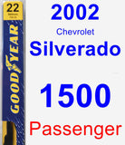 Passenger Wiper Blade for 2002 Chevrolet Silverado 1500 - Premium