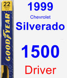Driver Wiper Blade for 1999 Chevrolet Silverado 1500 - Premium