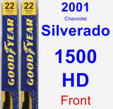 Front Wiper Blade Pack for 2001 Chevrolet Silverado 1500 HD - Premium