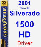 Driver Wiper Blade for 2001 Chevrolet Silverado 1500 HD - Premium