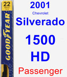 Passenger Wiper Blade for 2001 Chevrolet Silverado 1500 HD - Premium
