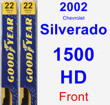 Front Wiper Blade Pack for 2002 Chevrolet Silverado 1500 HD - Premium
