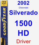 Driver Wiper Blade for 2002 Chevrolet Silverado 1500 HD - Premium