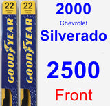 Front Wiper Blade Pack for 2000 Chevrolet Silverado 2500 - Premium