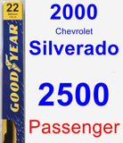Passenger Wiper Blade for 2000 Chevrolet Silverado 2500 - Premium