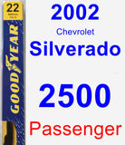 Passenger Wiper Blade for 2002 Chevrolet Silverado 2500 - Premium