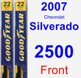 Front Wiper Blade Pack for 2007 Chevrolet Silverado 2500 - Premium