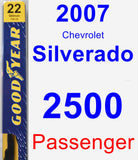 Passenger Wiper Blade for 2007 Chevrolet Silverado 2500 - Premium