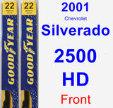 Front Wiper Blade Pack for 2001 Chevrolet Silverado 2500 HD - Premium
