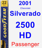 Passenger Wiper Blade for 2001 Chevrolet Silverado 2500 HD - Premium