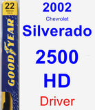 Driver Wiper Blade for 2002 Chevrolet Silverado 2500 HD - Premium