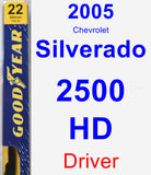 Driver Wiper Blade for 2005 Chevrolet Silverado 2500 HD - Premium