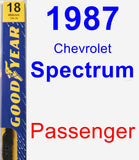 Passenger Wiper Blade for 1987 Chevrolet Spectrum - Premium