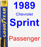 Passenger Wiper Blade for 1989 Chevrolet Sprint - Premium