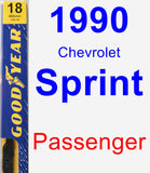 Passenger Wiper Blade for 1990 Chevrolet Sprint - Premium